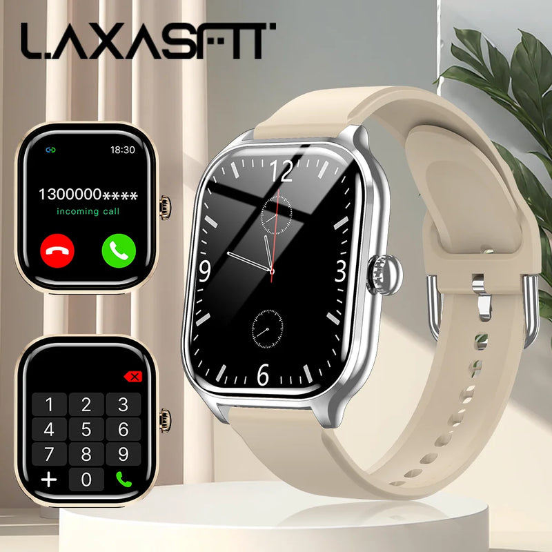 Smartwatch LAXASFIT H9 Unissex Esportivo Display 2.01